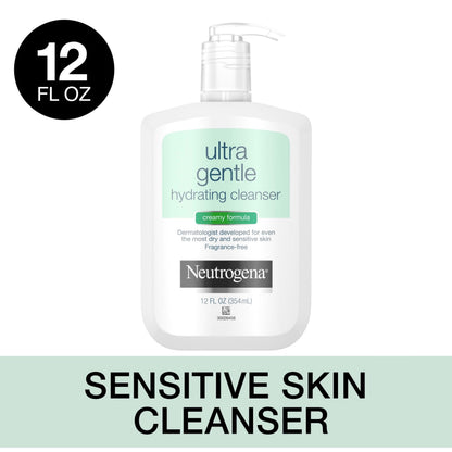 Neutrogena Ultra Gentle Daily Cleanser for Sensitive Skin 12 fl oz