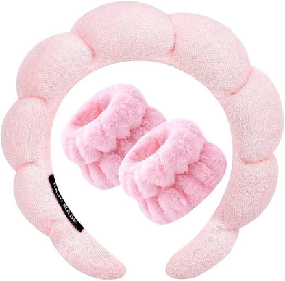 Skintimate spa headband and wristband set