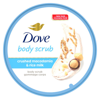 Dove Crushed Macadamia &amp; Rice Milk Moderate Exfoliating Body Scrub