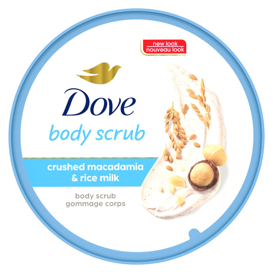 Dove Crushed Macadamia &amp; Rice Milk Moderate Exfoliating Body Scrub