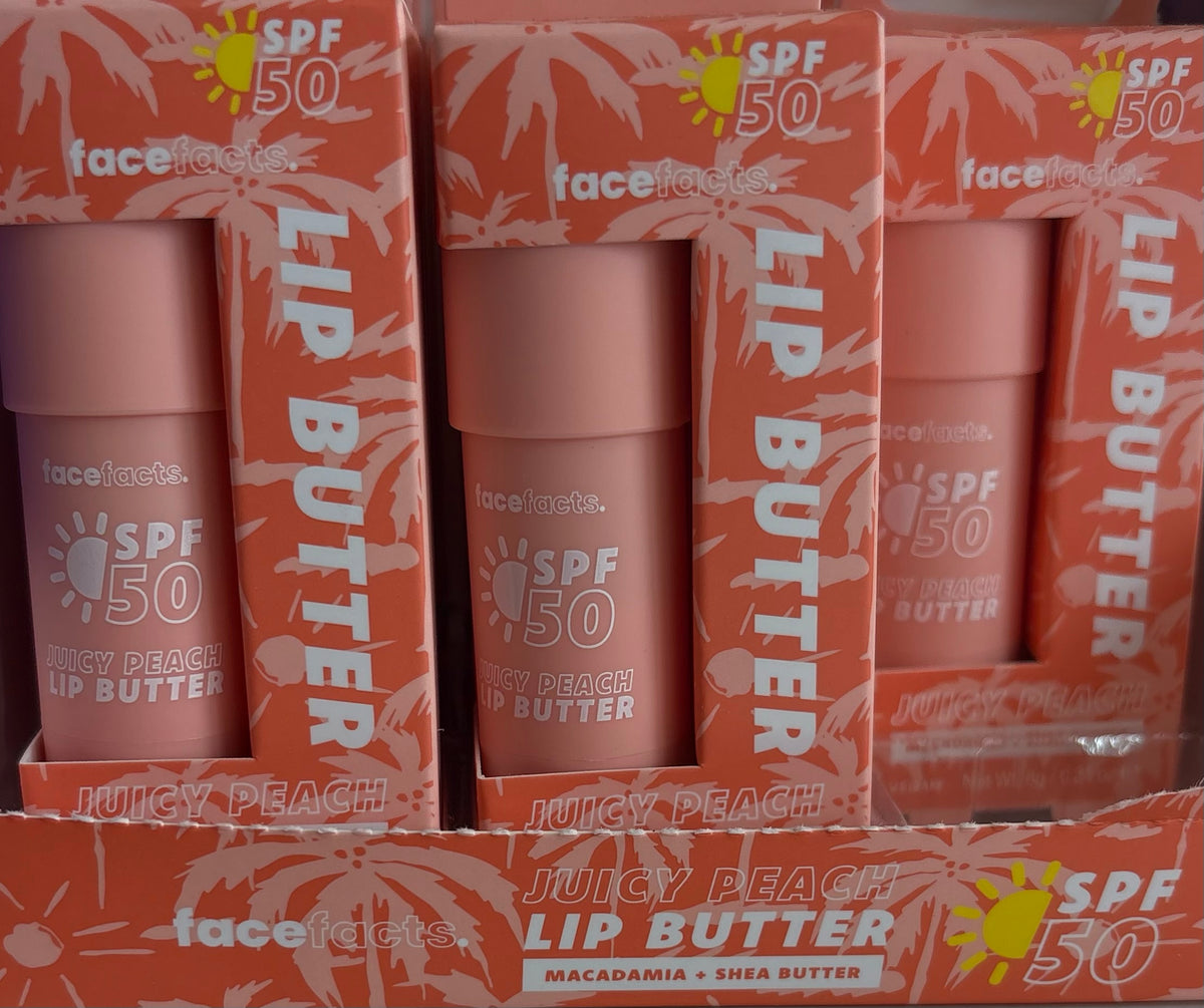 Face Facts SPF 50 Lip Butter Juicy Peach