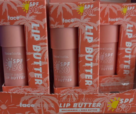 Face Facts SPF 50 Lip Butter Juicy Peach