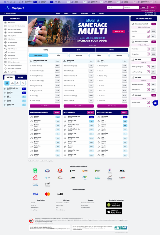 TopSport: Betting Evaluation