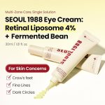 K-SECRET SEOUL 1988 Retinal Eye Cream – Formulated with Advanced Retinal Liposome 4% and Fermented Bean for Dark Circles and Fine Line Care | Korean Skincare, 30ml / 1.01 fl oz - Image 3